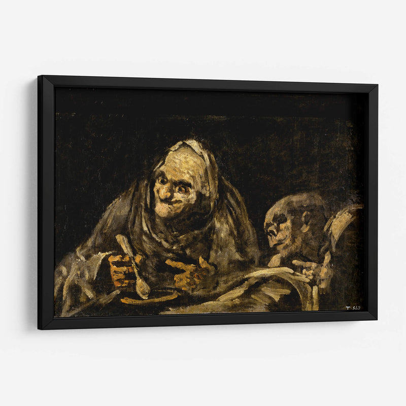 Dos viejos comiendo sopa - Francisco de Goya | Cuadro decorativo de Canvas Lab