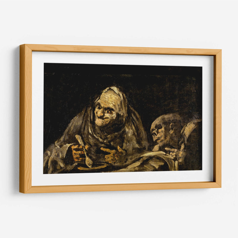 Dos viejos comiendo sopa - Francisco de Goya | Cuadro decorativo de Canvas Lab