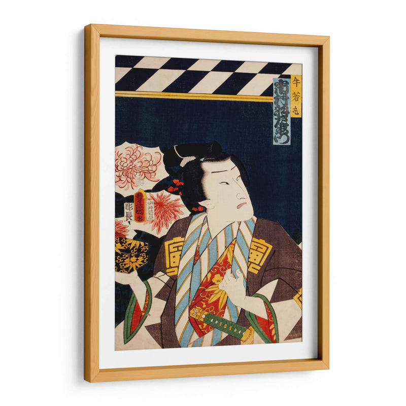 Retrato de un actor 9 - Toyohara Kunichika | Cuadro decorativo de Canvas Lab