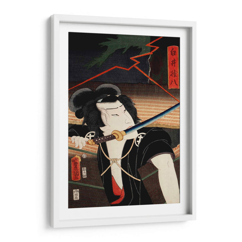 Retrato de un actor 10 - Toyohara Kunichika | Cuadro decorativo de Canvas Lab