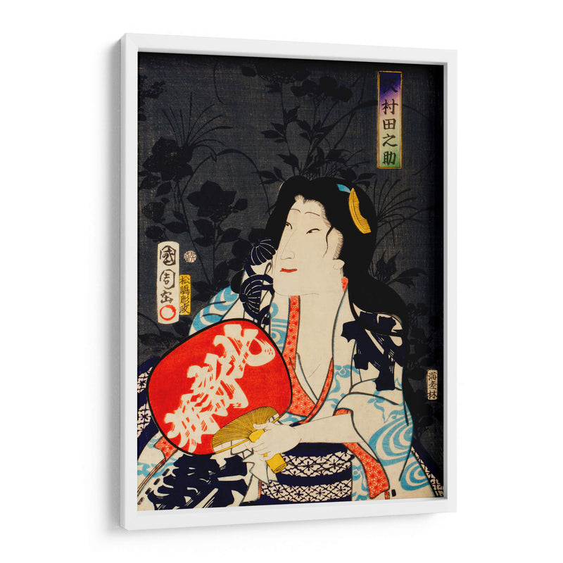 Retrato de una actriz - Toyohara Kunichika | Cuadro decorativo de Canvas Lab