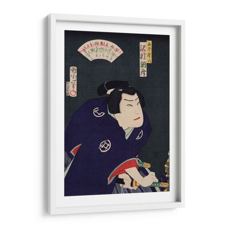 Sawamura Tossho no Shirai Gonpachi - Toyohara Kunichika | Cuadro decorativo de Canvas Lab