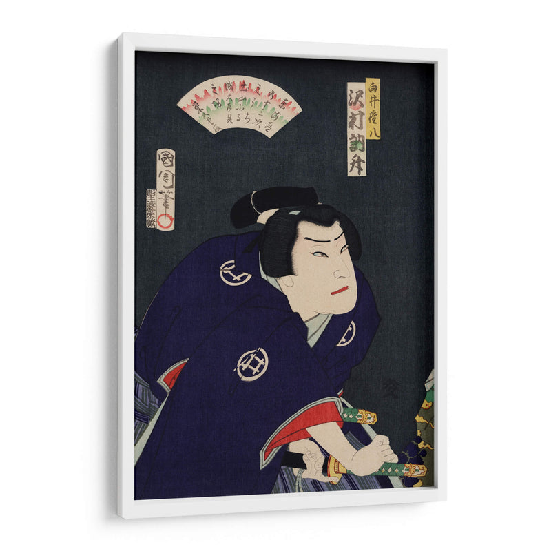 Sawamura Tossho no Shirai Gonpachi - Toyohara Kunichika | Cuadro decorativo de Canvas Lab