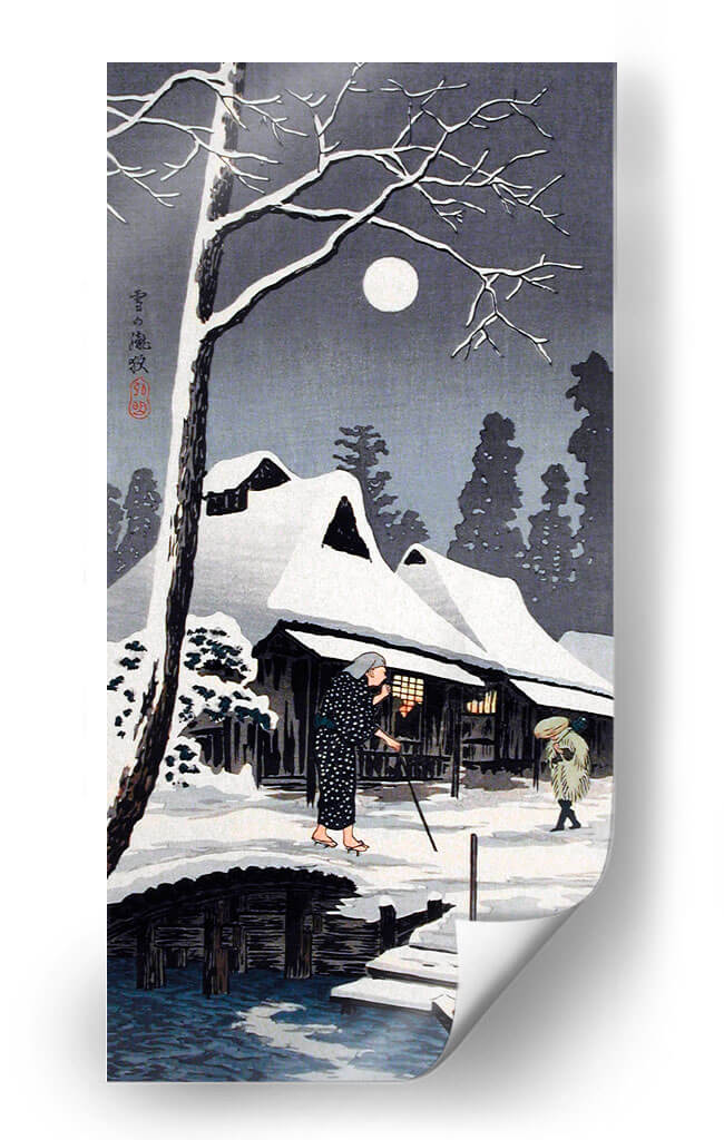 Luz de luna en la nieve - Hiroaki Takahashi | Cuadro decorativo de Canvas Lab