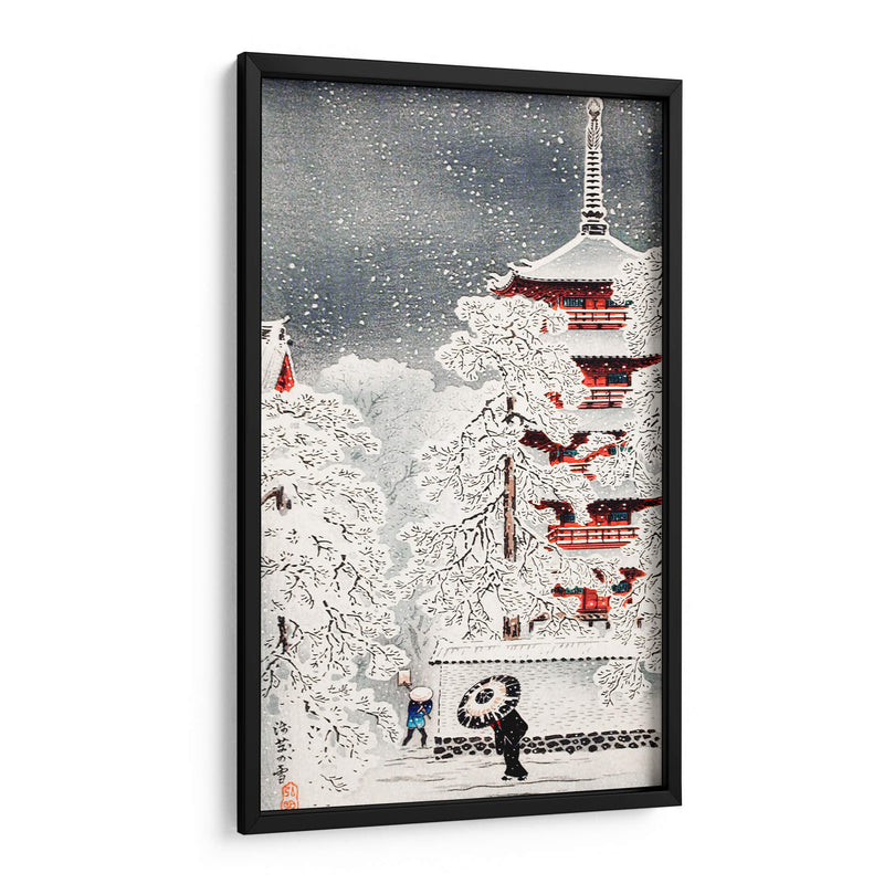 Nieve en Asakusa, Yedo, provincia de Musashi - Hiroaki Takahashi | Cuadro decorativo de Canvas Lab
