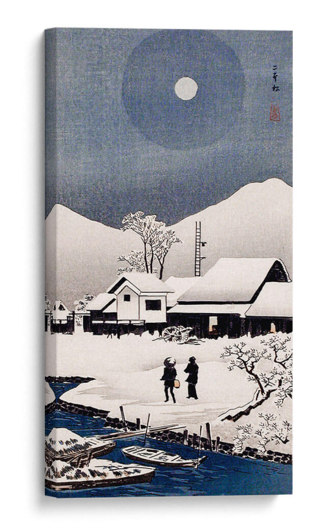 Nieve en Nipponmatsu - Hiroaki Takahashi | Cuadro decorativo de Canvas Lab