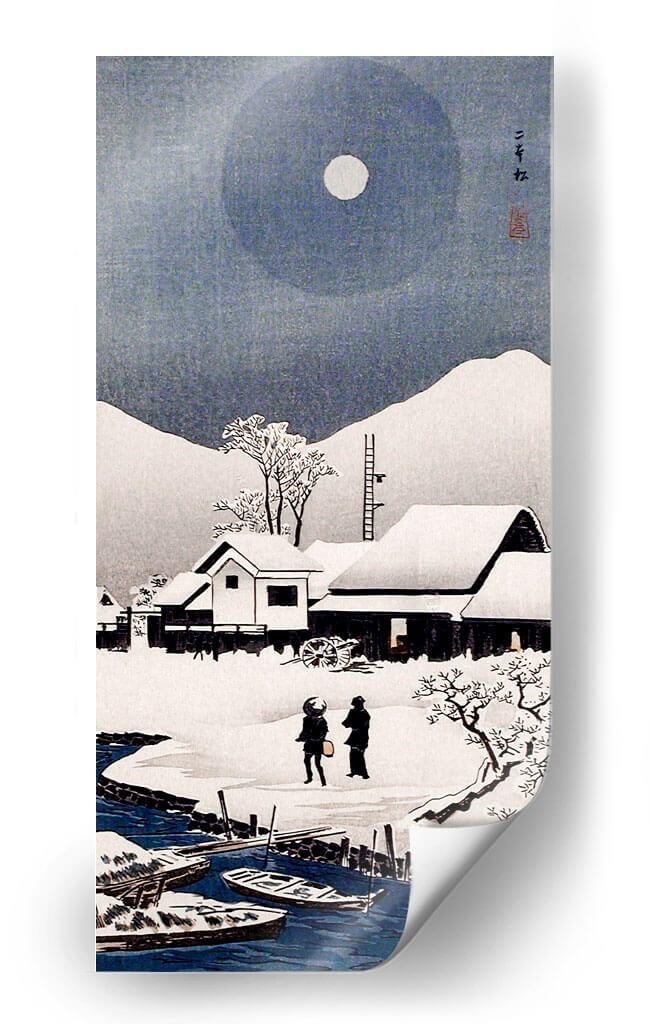 Nieve en Nipponmatsu - Hiroaki Takahashi | Cuadro decorativo de Canvas Lab