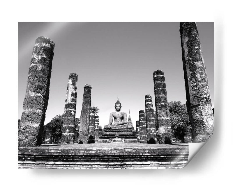 Buda entre pilares | Cuadro decorativo de Canvas Lab