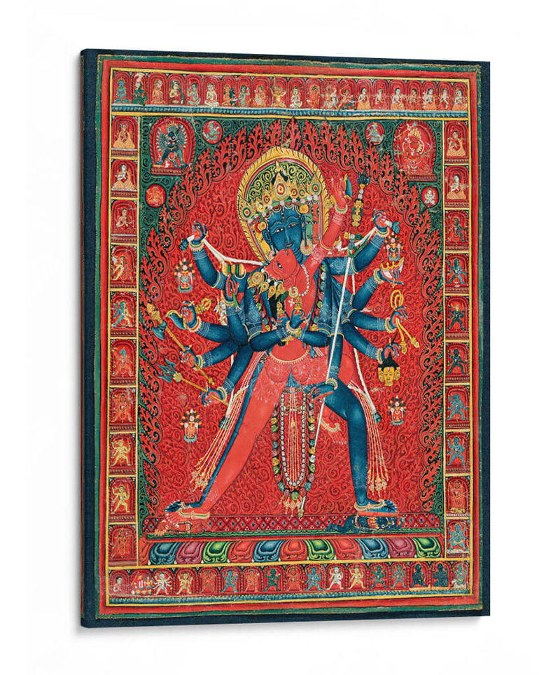 Chakrasamvara y su consorte Vajravarahi (ca. 1450-1500) durante el Período de la Orden Sakya | Cuadro decorativo de Canvas Lab