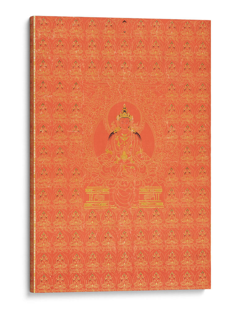 Miríada tibetana Amitayus, el Buda de la vida eterna (ca.1800) | Cuadro decorativo de Canvas Lab