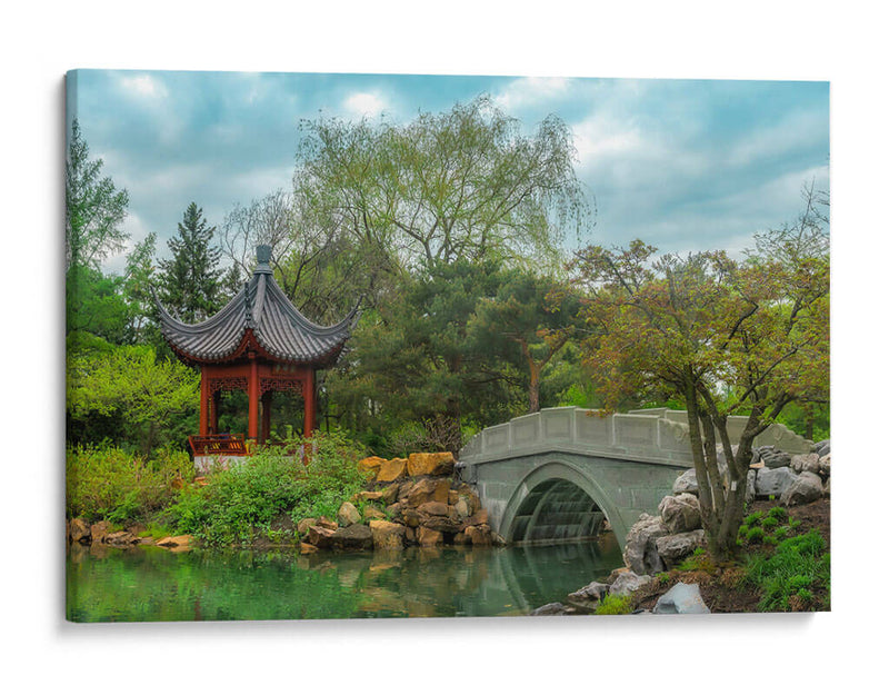 Jardín chino en el jardín botánico de Montréal - Carla Fernández | Cuadro decorativo de Canvas Lab