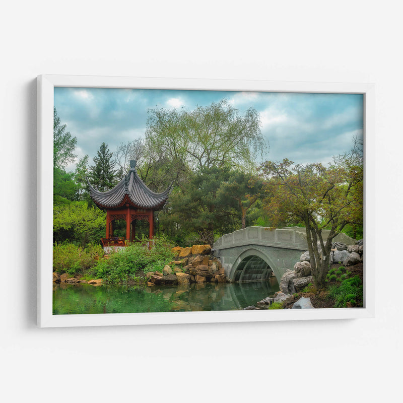 Jardín chino en el jardín botánico de Montréal - Carla Fernández | Cuadro decorativo de Canvas Lab
