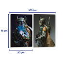 Boba Fett - Set de 2 - Action Geek - Cuadro decorativo | Canvas Lab