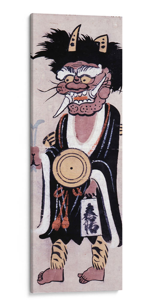 Otsu-e: Oración de un demonio a Buda | Cuadro decorativo de Canvas Lab