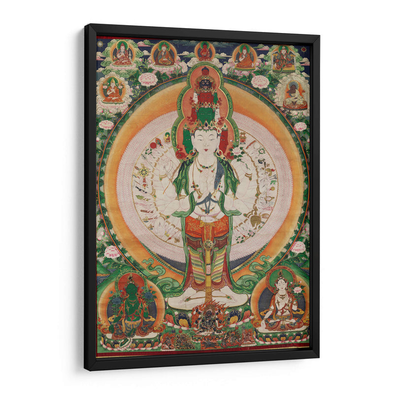 La pintura Thangka de Avalokitesvara | Cuadro decorativo de Canvas Lab