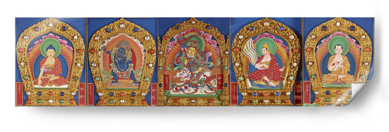 Canon budista del dragón tibetano (imágenes de figuras sagradas budistas) | Cuadro decorativo de Canvas Lab