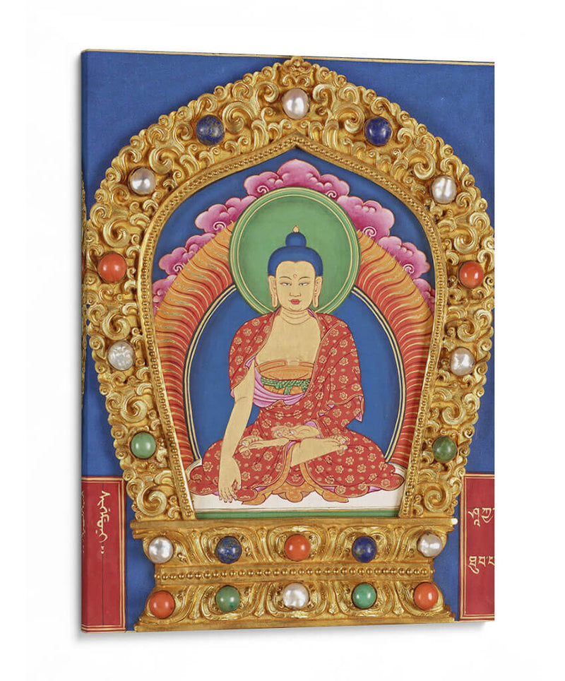 Canon budista del dragón tibetano (Imágenes de figuras sagradas budistas-Śākyamuni) | Cuadro decorativo de Canvas Lab