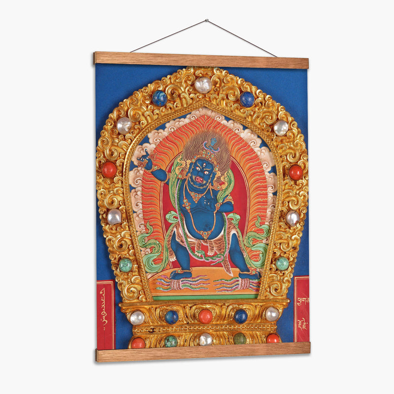 Canon budista del dragón tibetano (Imágenes de figuras sagradas budistas-Vajrapāni) | Cuadro decorativo de Canvas Lab