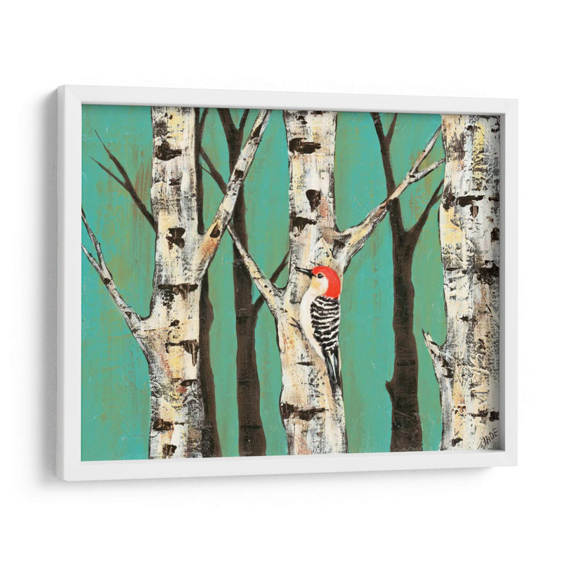 Birch Grove En Teal Ii - Jade Reynolds | Cuadro decorativo de Canvas Lab