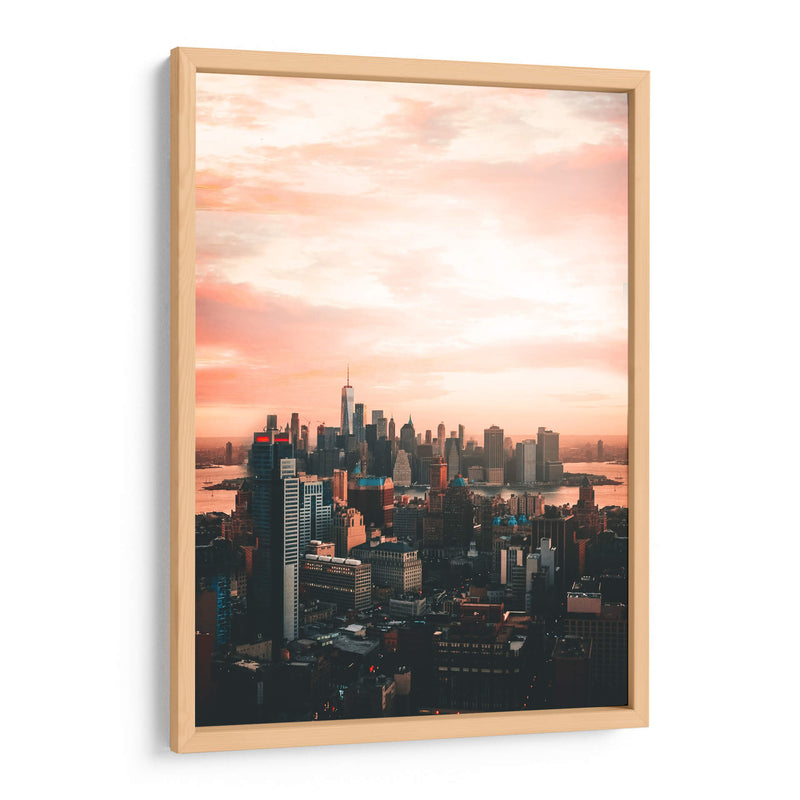 Amanecer rosa en Nueva York | Cuadro decorativo de Canvas Lab