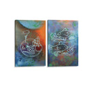 La comida romana - Set de 2 - Alba Derbez - Cuadro decorativo | Canvas Lab