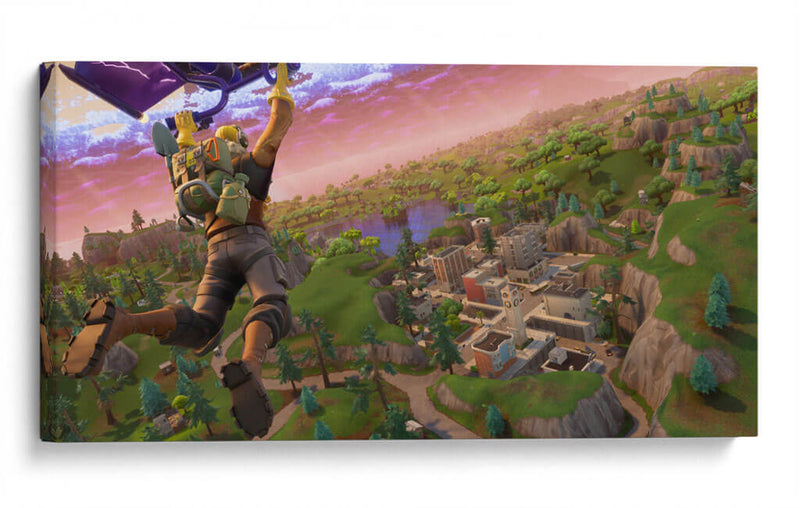 Arriving Fortnite | Cuadro decorativo de Canvas Lab