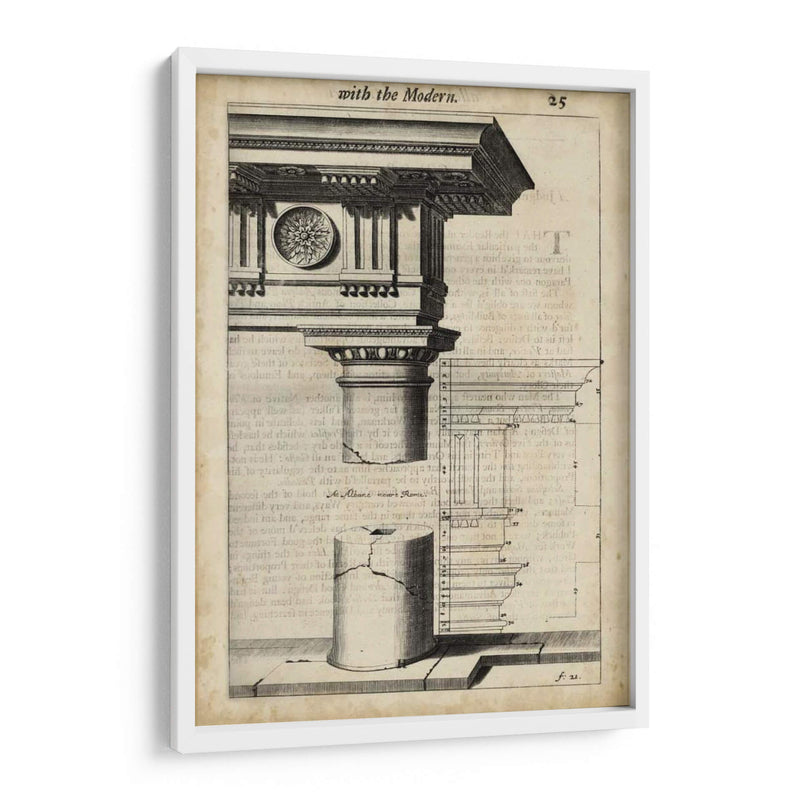 Arquitectura Antigua Iv - John Evelyn | Cuadro decorativo de Canvas Lab
