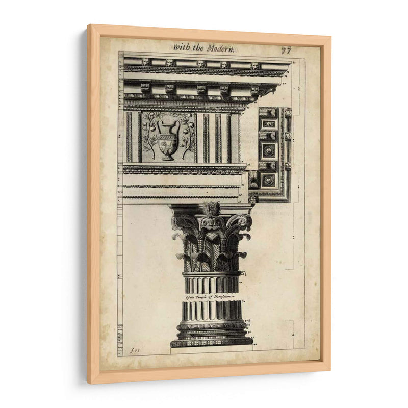 Arquitectura Antigua Vii - John Evelyn | Cuadro decorativo de Canvas Lab