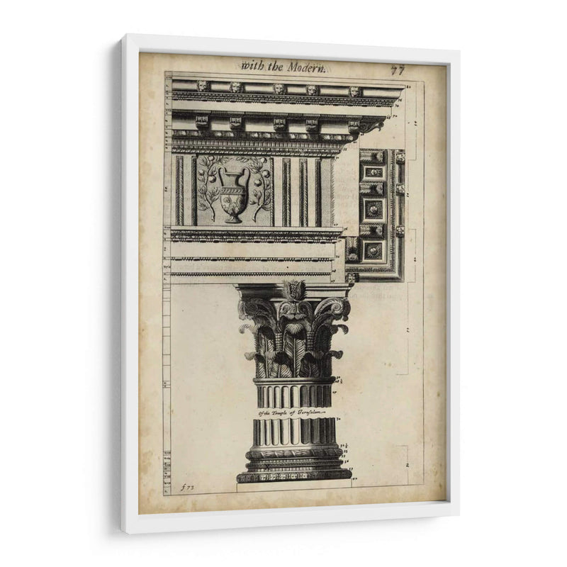 Arquitectura Antigua Vii - John Evelyn | Cuadro decorativo de Canvas Lab