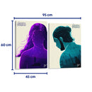 La pareja no esperada - Set de 2 - Cael Fernando - Cuadro decorativo | Canvas Lab