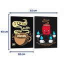 Código café - Set de 2 - Roge I. Luis - Cuadro decorativo | Canvas Lab