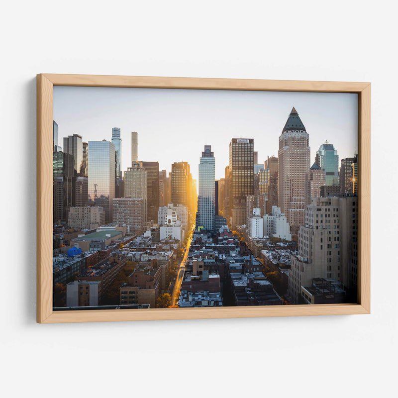 Calle dorada en Nueva York | Cuadro decorativo de Canvas Lab