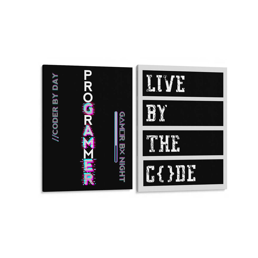 Código de programación - Set de 2 - Roge I. Luis - Cuadro decorativo | Canvas Lab