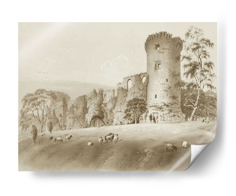 Castillo De Bothwell - J.D. Harding | Cuadro decorativo de Canvas Lab