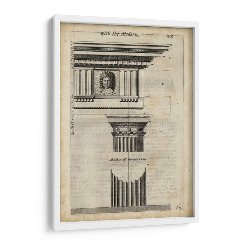 Arquitectura Antigua I - John Evelyn | Cuadro decorativo de Canvas Lab