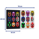 Las caras de México - Set de 2 - Roge I. Luis - Cuadro decorativo | Canvas Lab