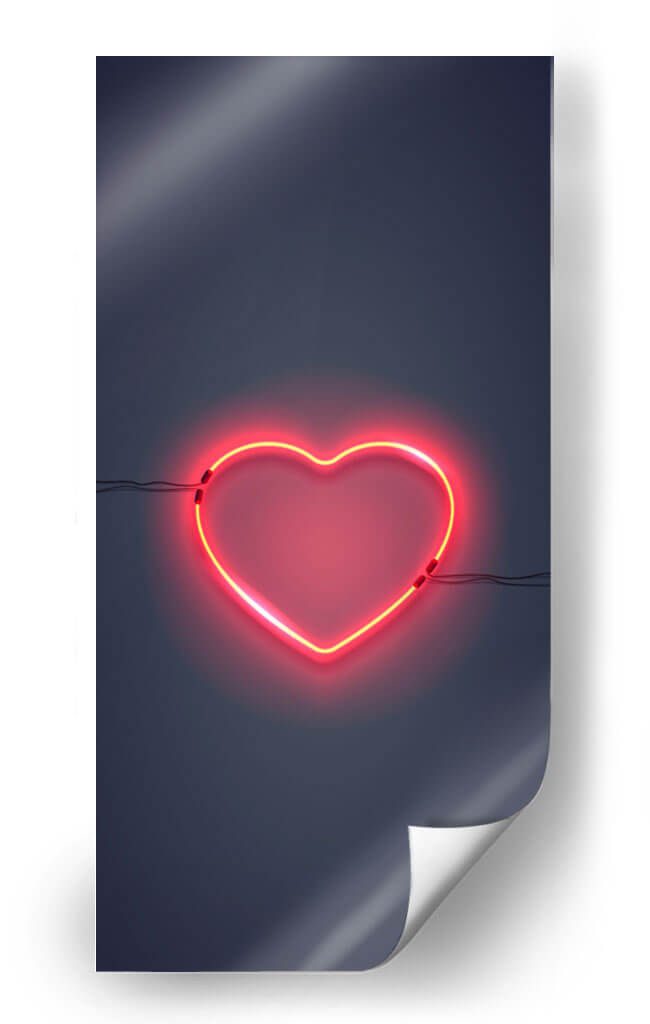 Corazón neón | Cuadro decorativo de Canvas Lab