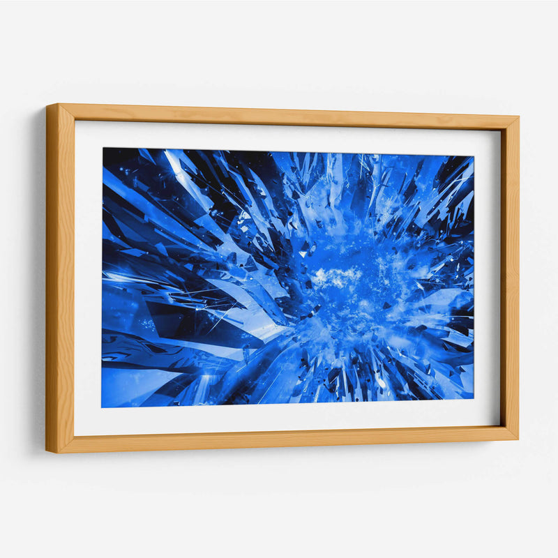 Cristal azul digital | Cuadro decorativo de Canvas Lab