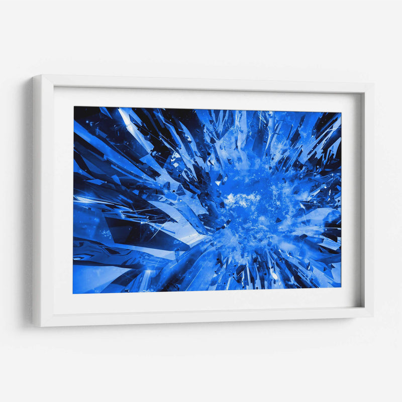 Cristal azul digital | Cuadro decorativo de Canvas Lab
