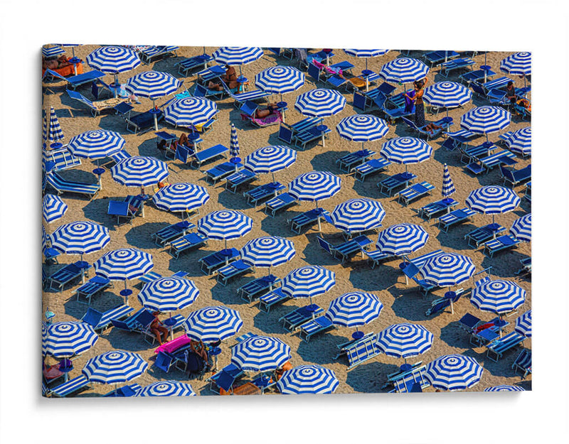 Día de playa con sombrillas | Cuadro decorativo de Canvas Lab