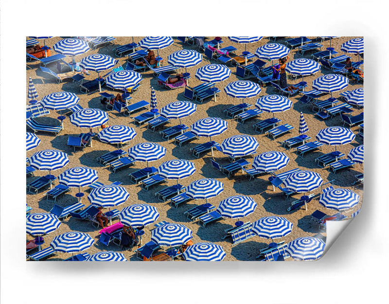 Día de playa con sombrillas | Cuadro decorativo de Canvas Lab