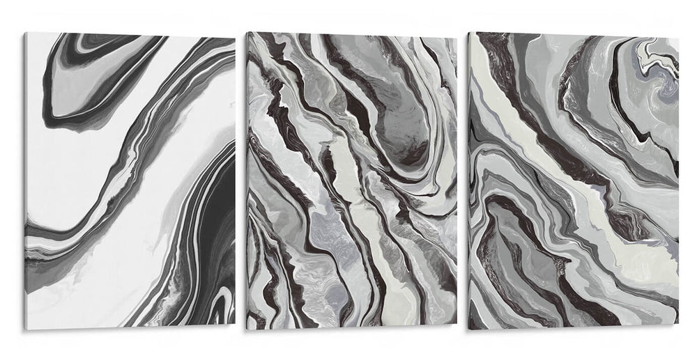 Acantilado de tinta - Set de 3 - Marmolista - Cuadro decorativo | Canvas Lab