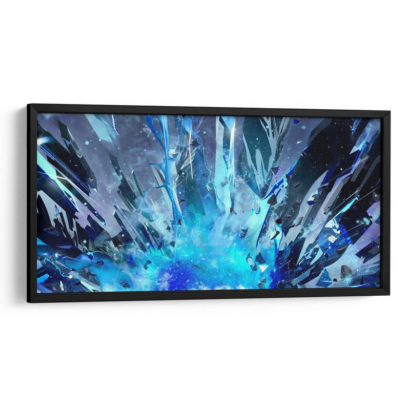 Explosión del cristal azul | Cuadro decorativo de Canvas Lab