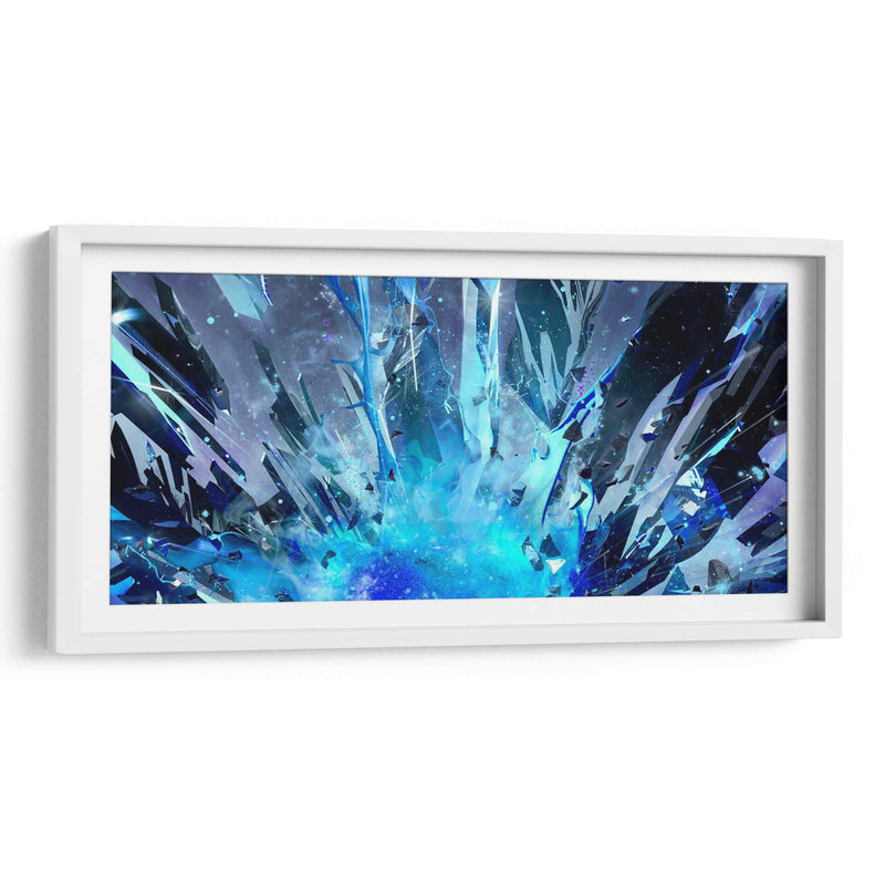 Explosión del cristal azul | Cuadro decorativo de Canvas Lab