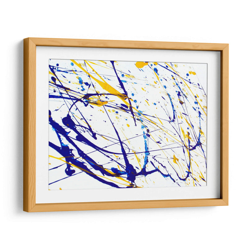 Expresión amarilla y azul | Cuadro decorativo de Canvas Lab