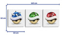 Shell Graffiti - Set de 3 - David Aste - Cuadro decorativo | Canvas Lab