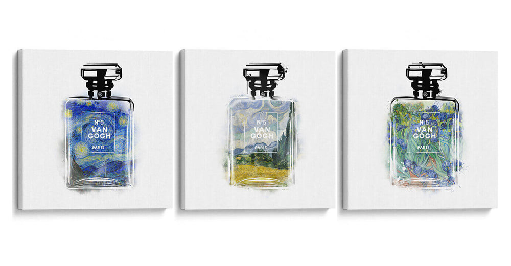 Van Gogh no. 5 - Set de 3 - David Aste - Cuadro decorativo | Canvas Lab