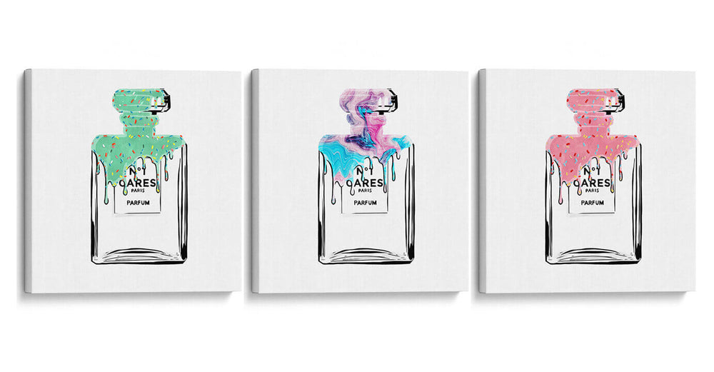 Candy No. 1 - Set de 3 - David Aste - Cuadro decorativo | Canvas Lab