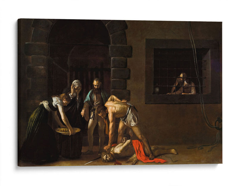 La decapitación de San Juan Bautista - Caravaggio | Cuadro decorativo de Canvas Lab