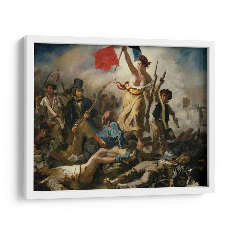 La libertad guiando al pueblo - Eugène Delacroix | Cuadro decorativo de Canvas Lab